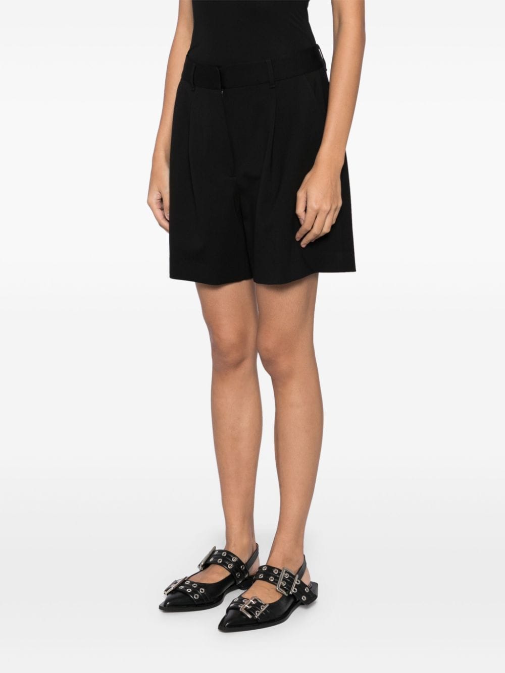 Shop Rag & Bone Irina Ponte Shorts In Black