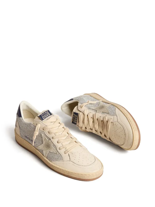 スニーカー GOLDEN  Women Sneakers GWF00117 F006827 15710 Brown Women's Ball Star in chocolate nubuck with leather star and