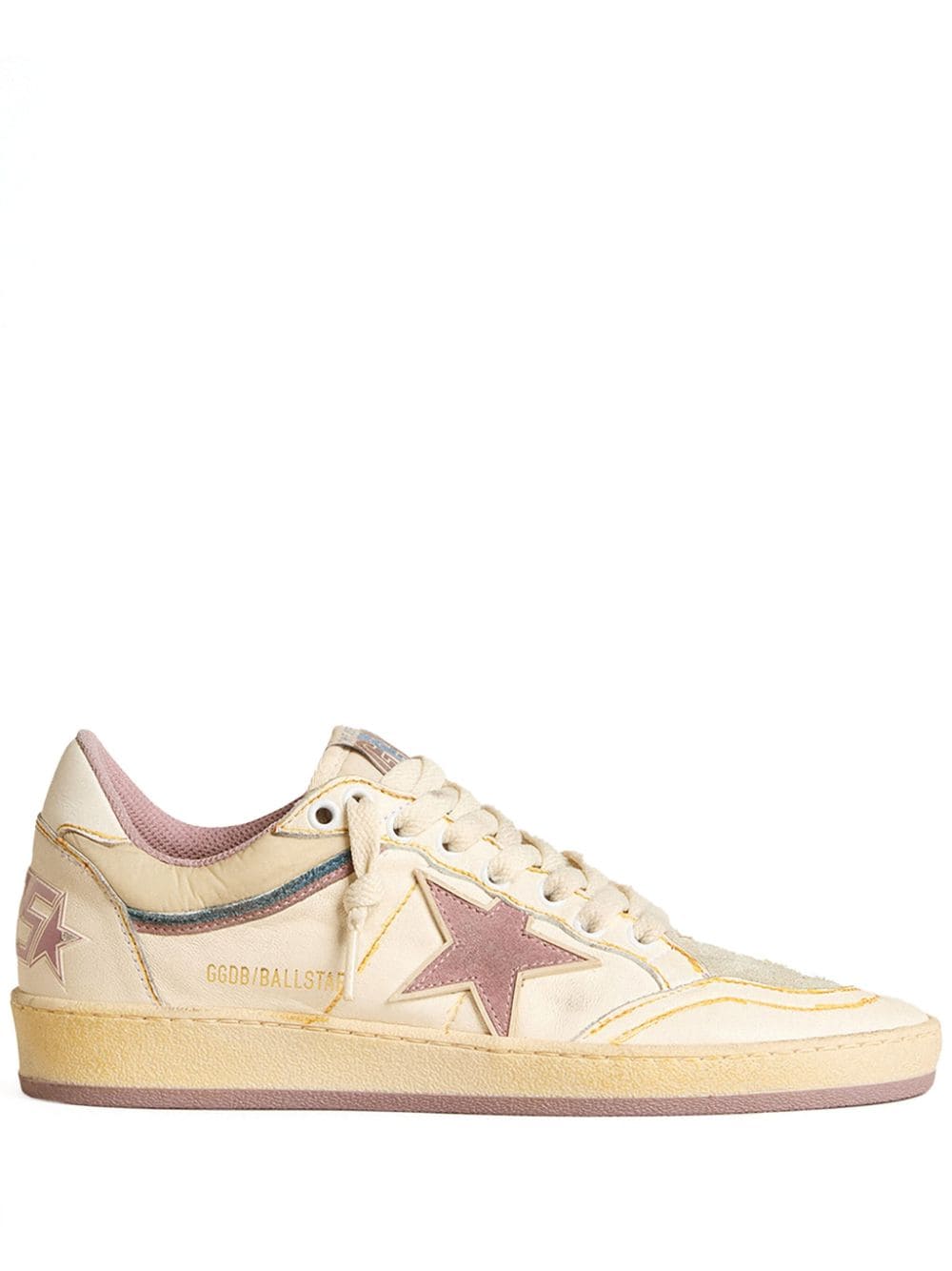 Golden Goose Ball Star sneakers - 82652 WHITE/LIGHT PINK-PURPLE