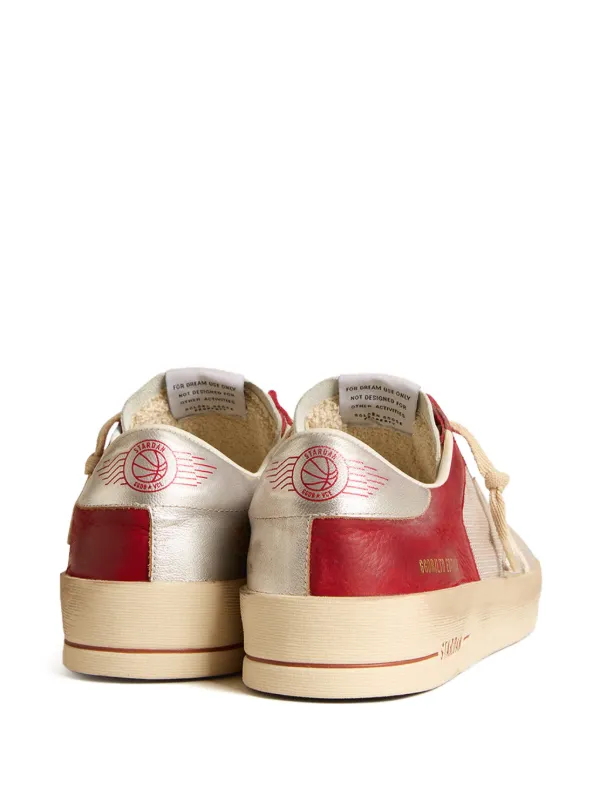 Golden Goose Stardan Leather Sneakers | Red | FARFETCH