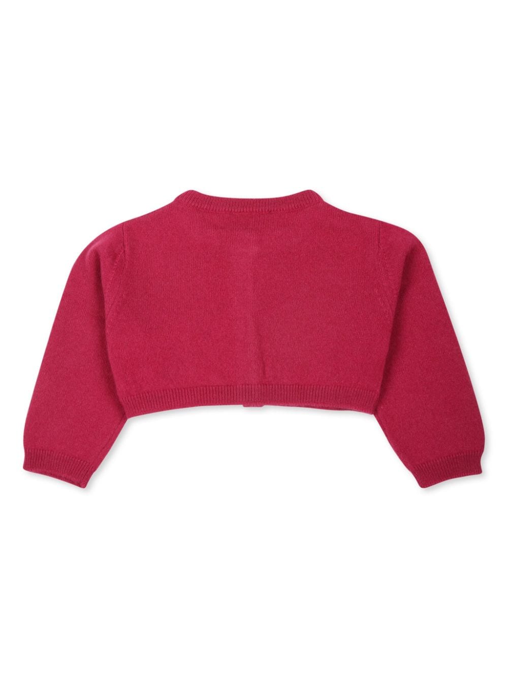 Simonetta logo-print wool cardigan - Roze