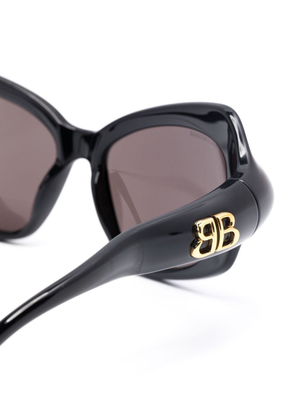 Shop Balenciaga Palazzo Butterfly-frame Sunglasses In Black