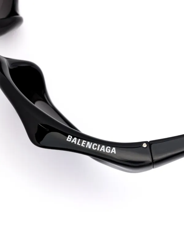 Balenciaga Eyewear Runner cat-eye Sunglasses | Black | FARFETCH GE