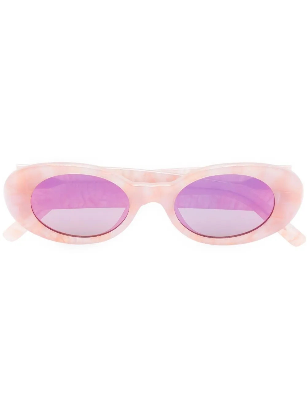 Palm Angels Eyewear Spirit zonnebril met ovaal montuur 3030 OPAL PINK MIRROR PINK