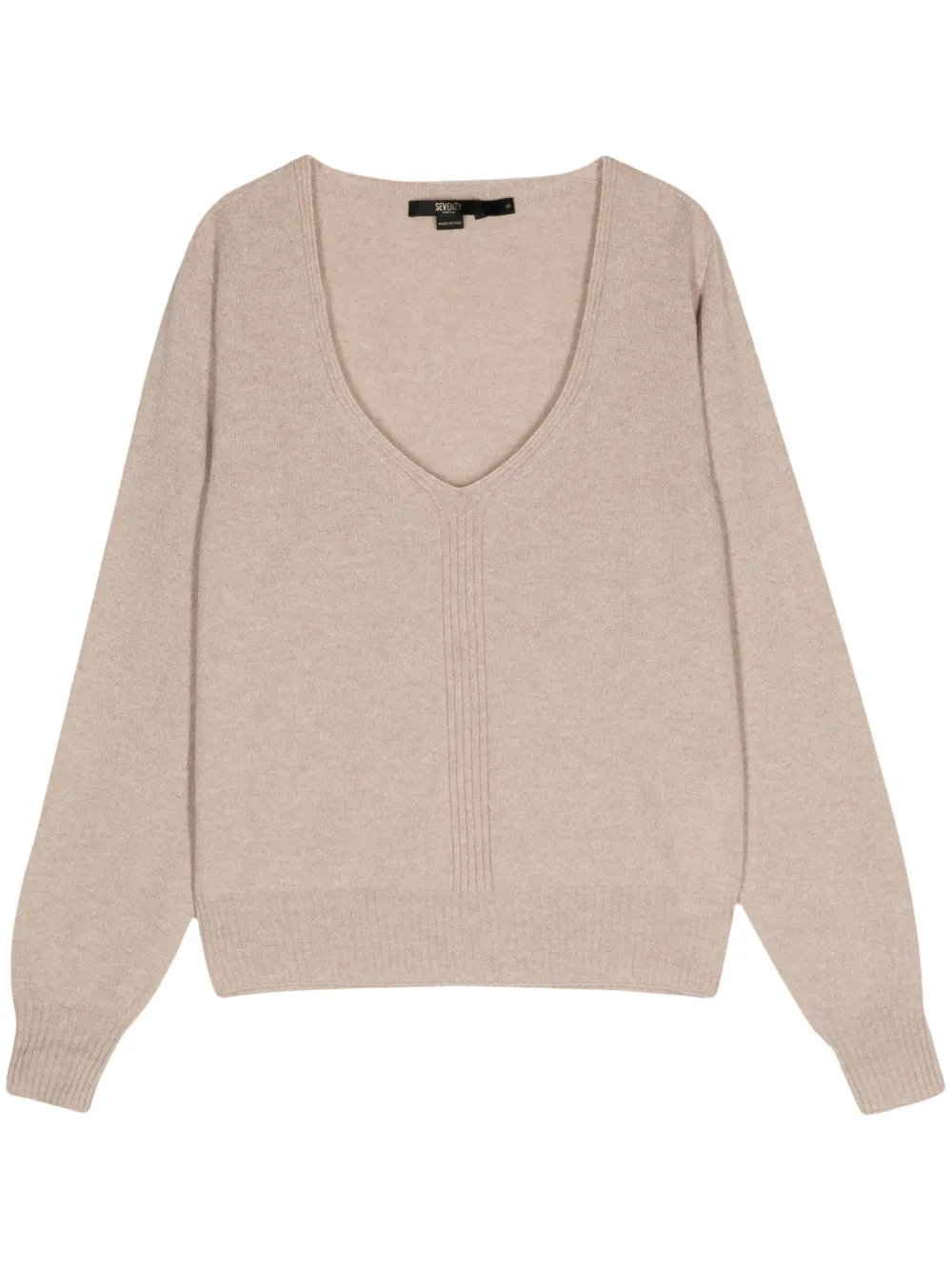 Seventy Trui met V-hals Beige