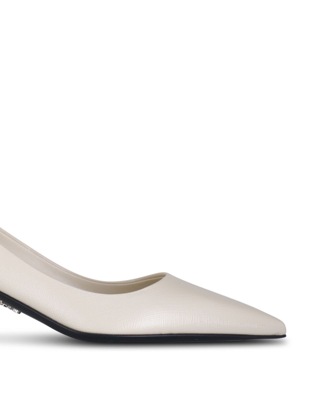 Prada 55mm Saffiano-leather pumps - Neutrals