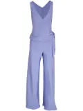 Peter Cohen side-tie silk jumpsuit - Purple