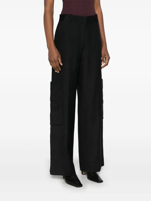 KHAITE Caiton Trousers | Black | FARFETCH AU