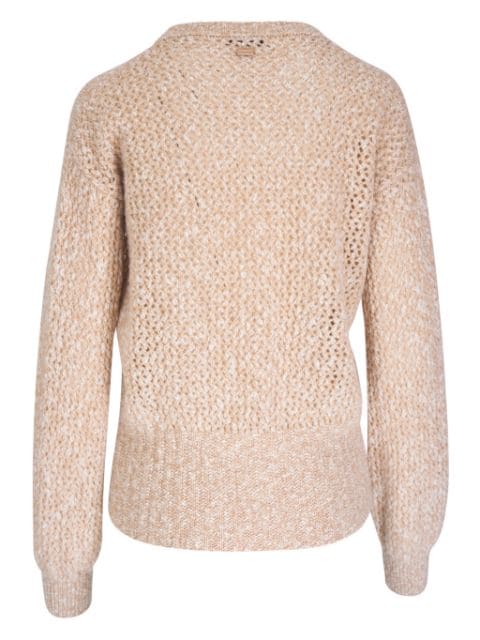 open-knit jumper