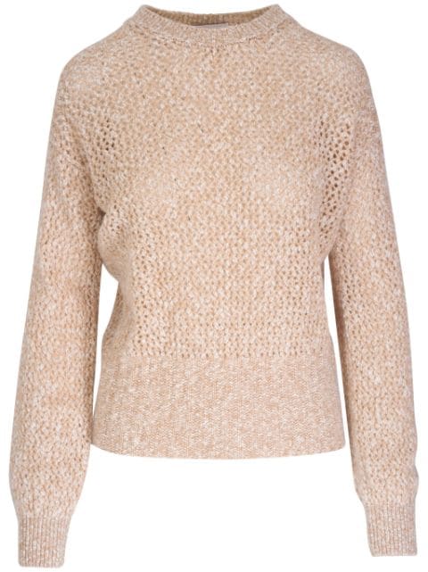 open-knit jumper