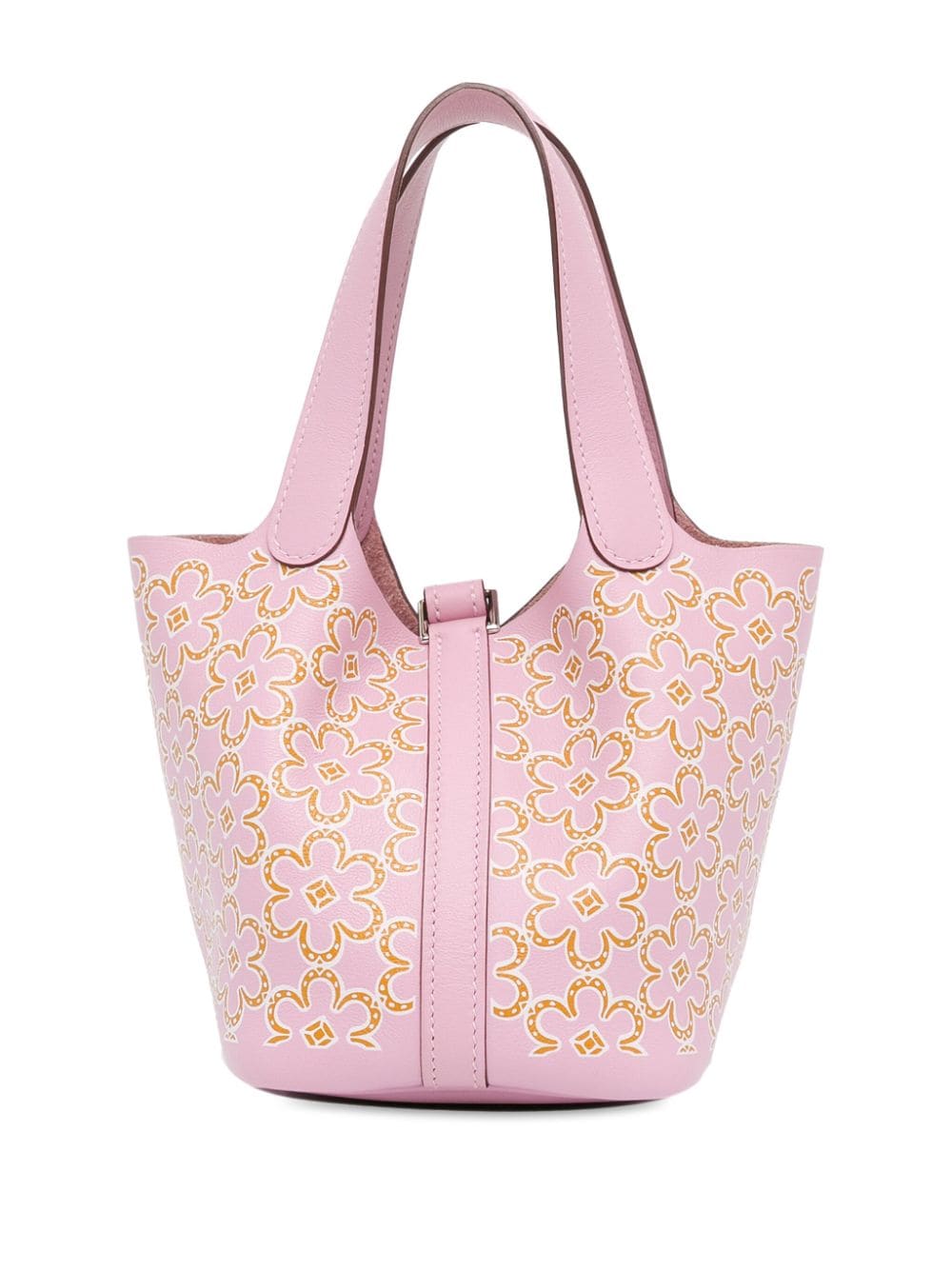 Hermès Pre-Owned 2022 Micro Swift Lucky Daisy Picotin Lock 14 handbag - Roze