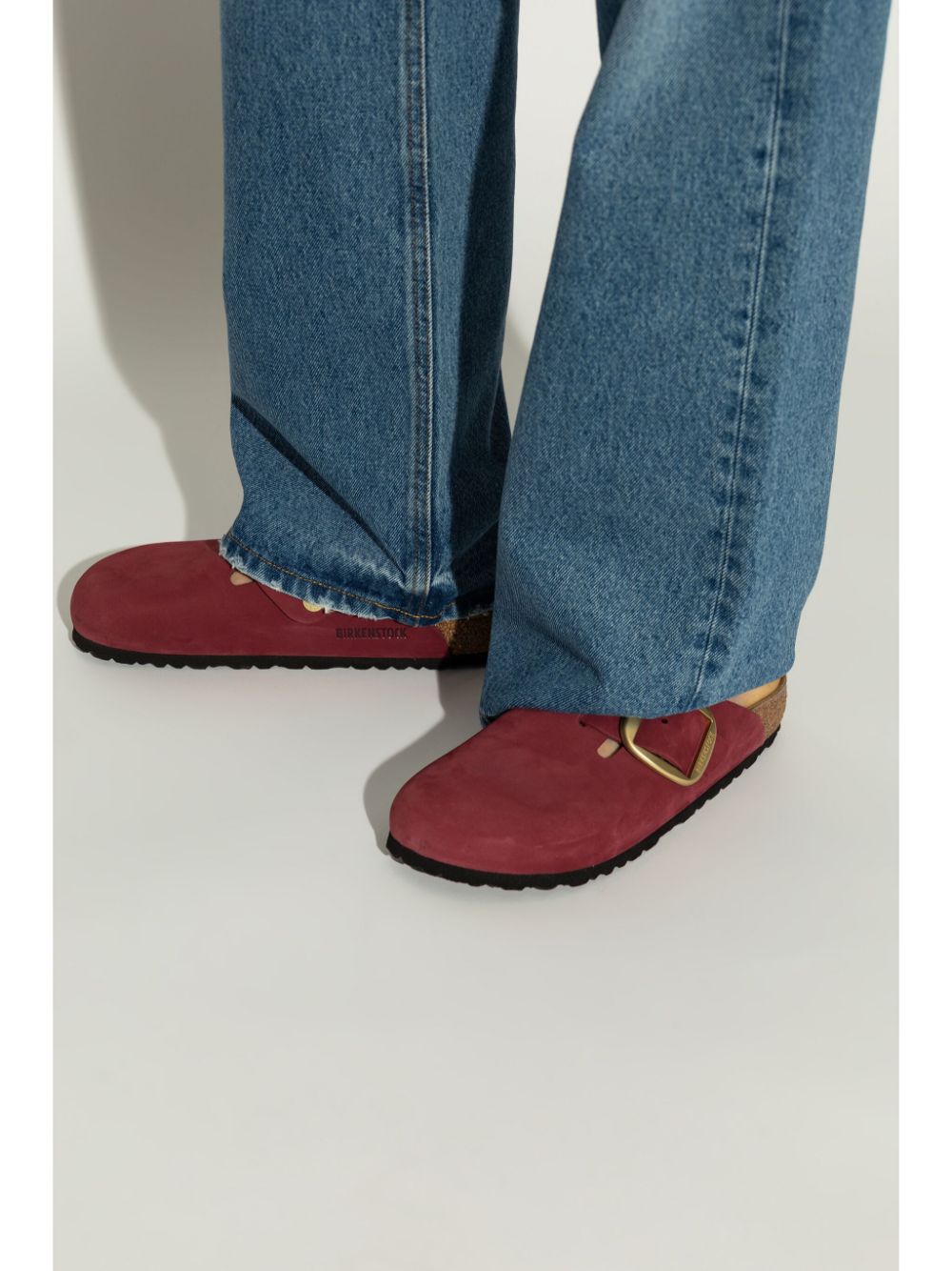 Shop Birkenstock Boston Mules In Red