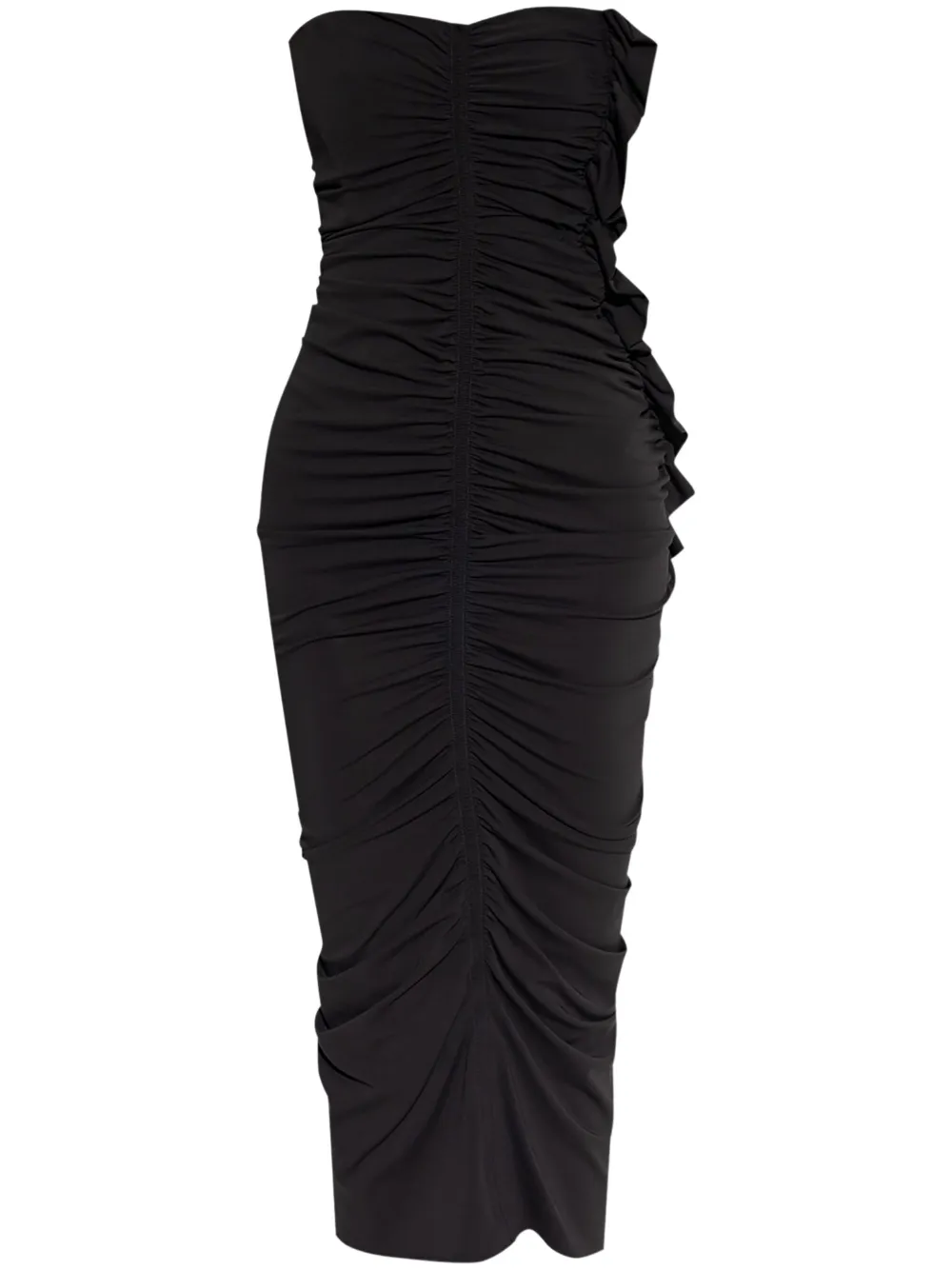 The Attico ruched midi dress Women