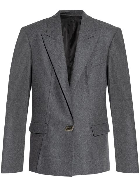 The Attico single-button wool-blend blazer Women