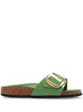 Birkenstock Madrid big-buckle patent-leather sandals - Green