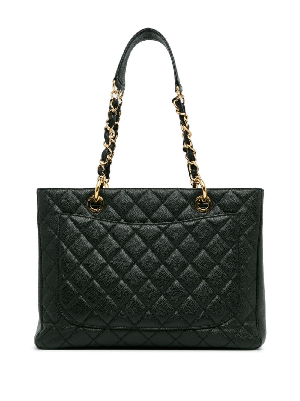 CHANEL Pre-Owned 2012 Caviar Grand Shopping tote bag - Zwart