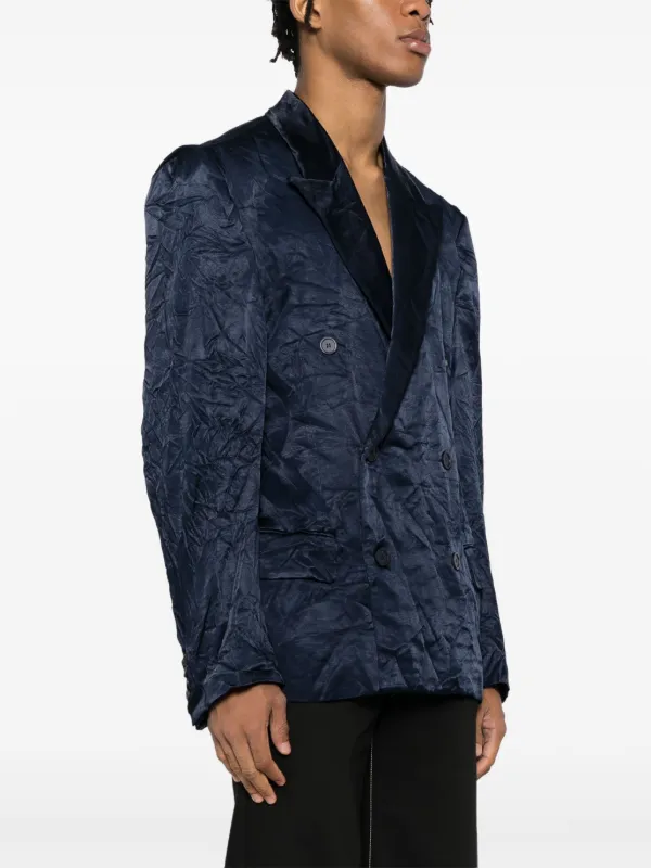 ジャケット BALENCIAGA DOUBLE-BREASTED TWEED JACKET Balenciaga - Brown Double-Breasted Wool-Blend Tweed Blazer