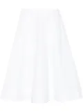 KHAITE A-line poplin skirt - White