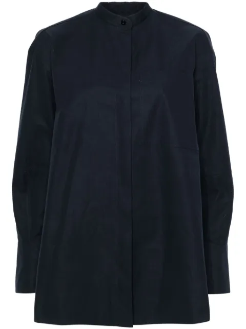 Jil Sander band-collar cotton shirt