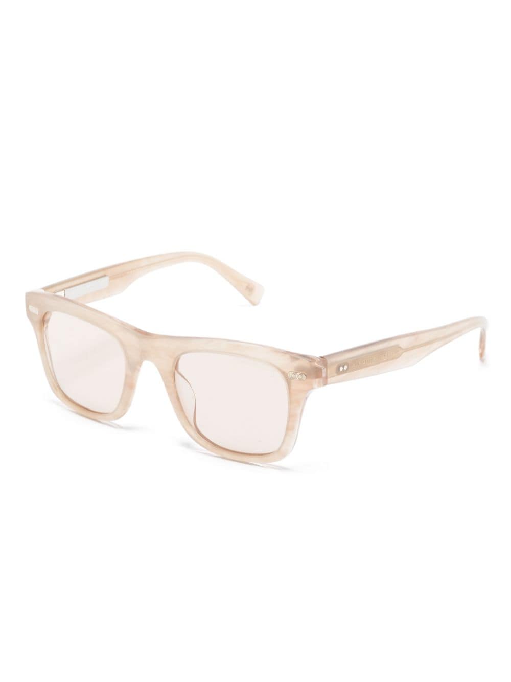 Brunello Cucinelli wayfarer-frame sunglasses - Beige