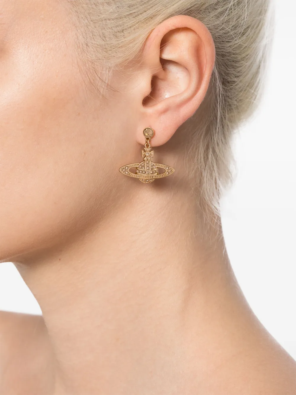 Vivienne Westwood Oorbellen met bas reliëf - Goud