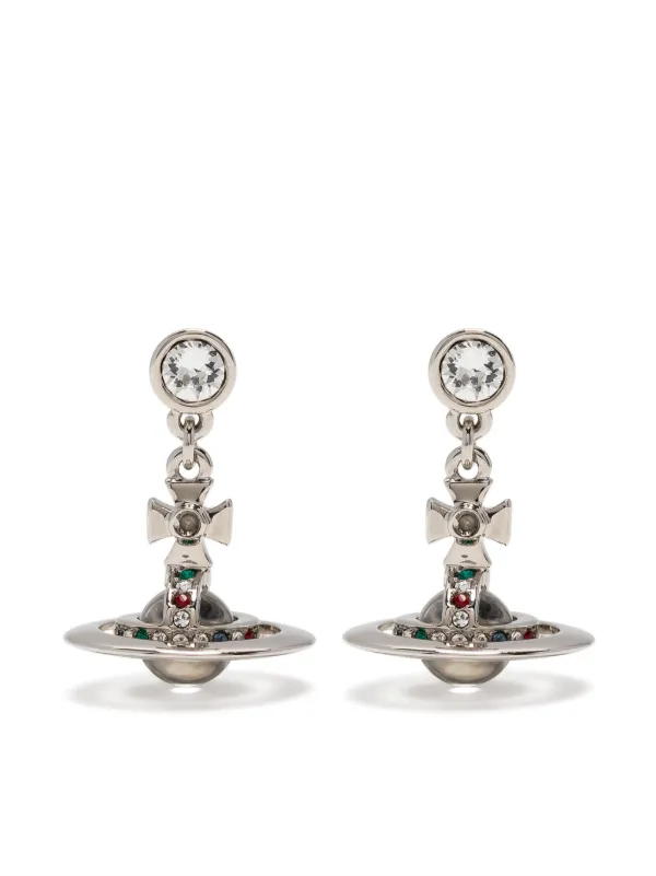 【美品】Vivienne Westwood ドロップ　ピアス Vivienne Westwood Bas Relief ドロップピアス | シルバートーン