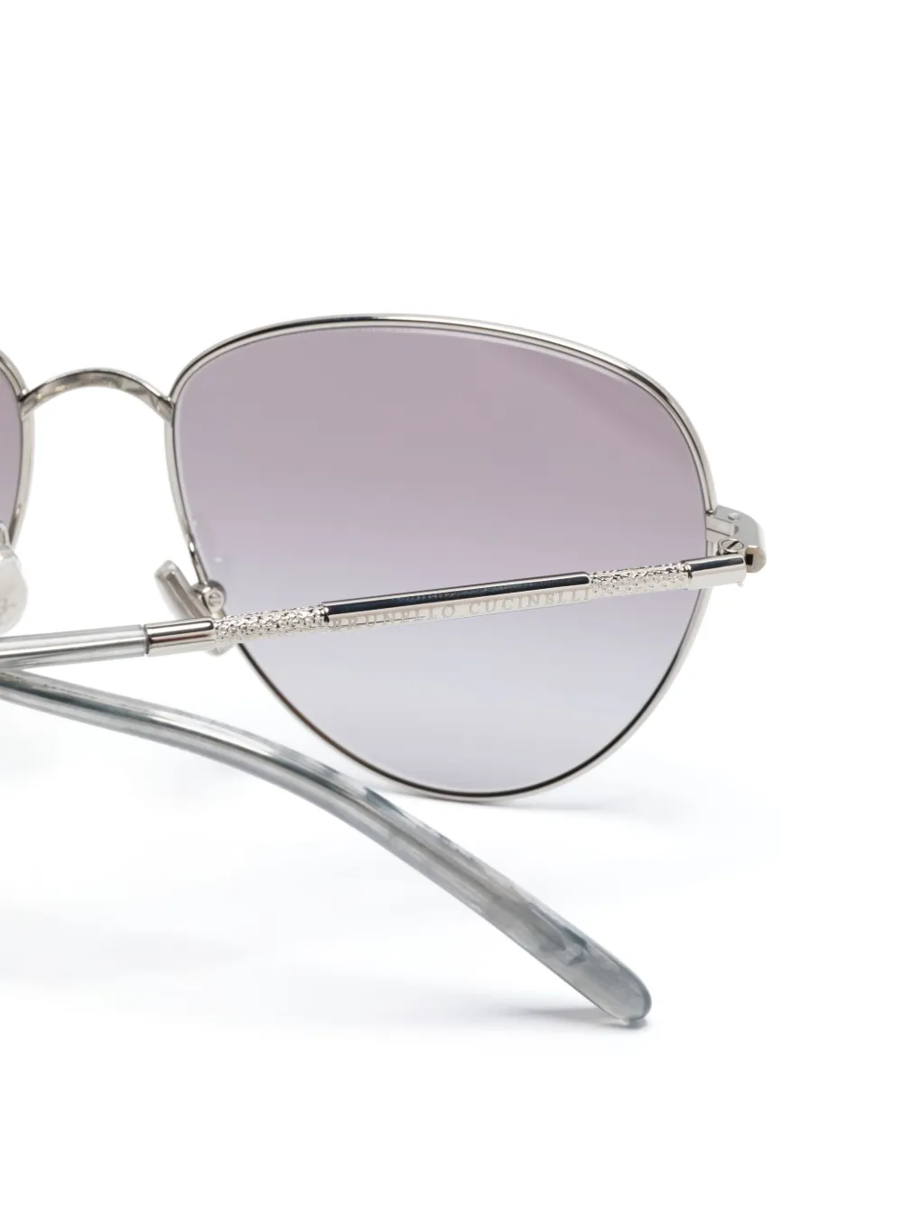 Brunello Cucinelli Timeless Reflections zonnebril Zilver