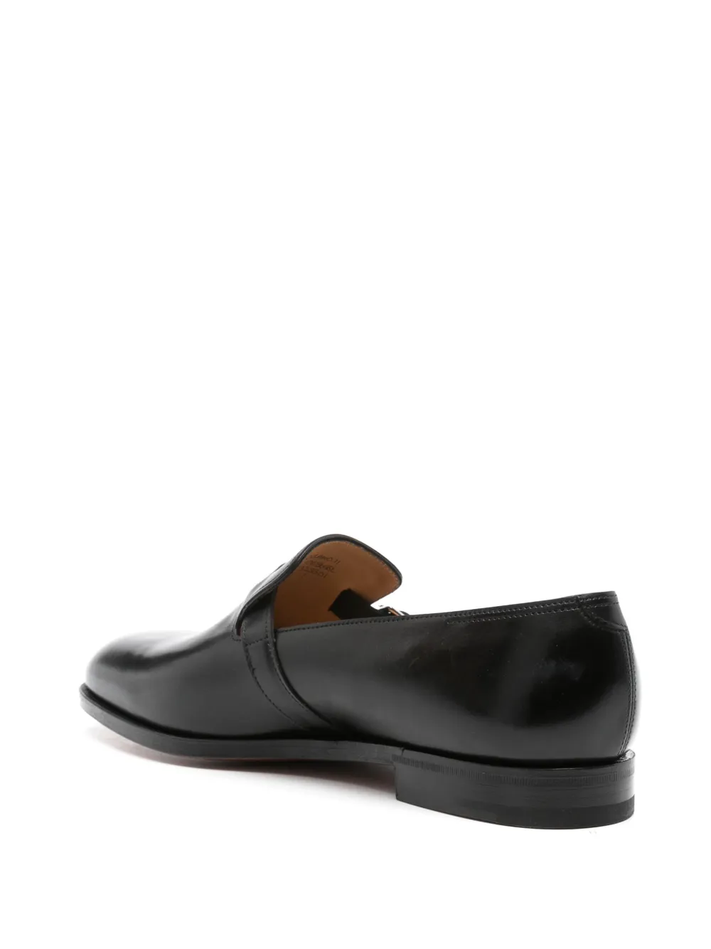 John Lobb leather monk shoes Black