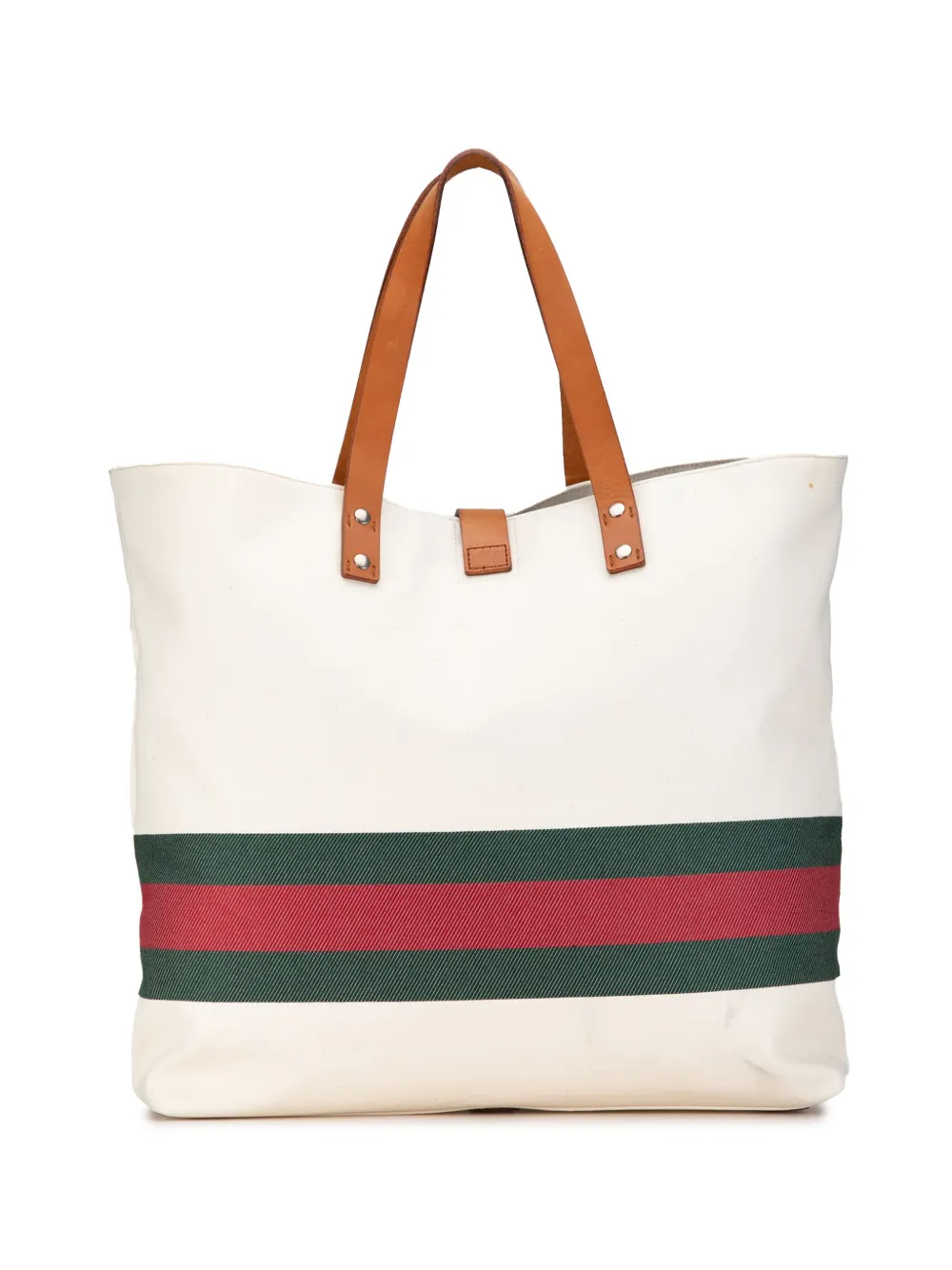 Gucci Pre-Owned 2000-2015 Canvas Web tote bag - Bruin