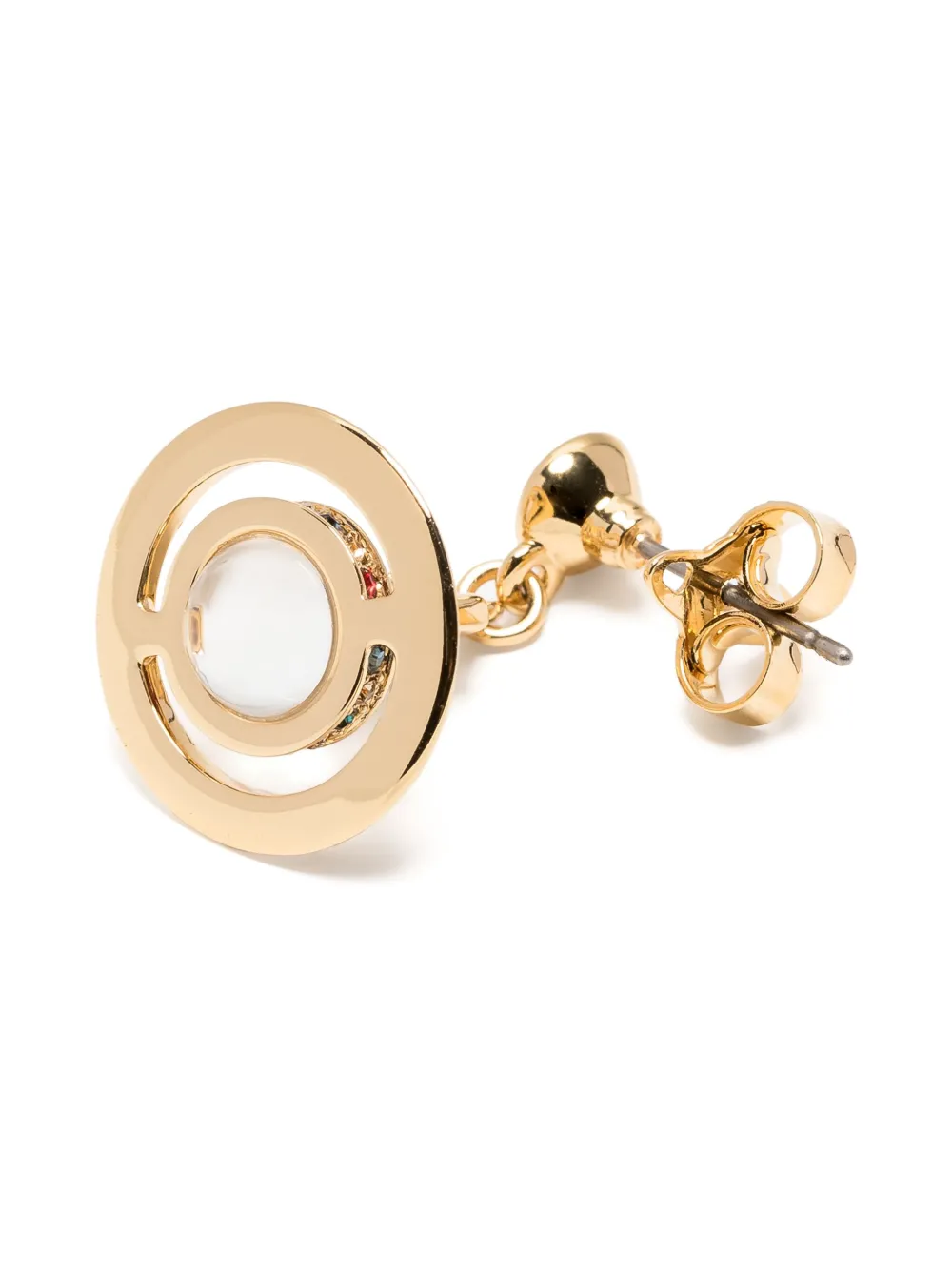 Vivienne Westwood Bas Relief Drop Earrings in Gold, view 3