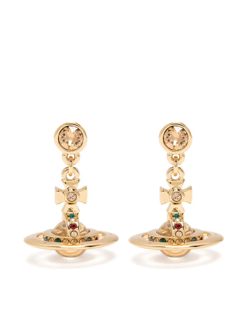 Vivienne Westwood Orecchini pendenti Bas Relief - Oro
