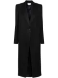 Alexander McQueen pinstripe pattern coat - Black