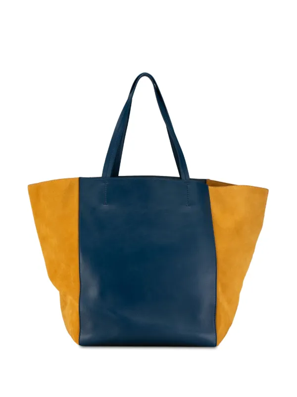 Celine Pre Owned 2013 Bicolor Phantom Cabas tote bag women Calf Leather One Size Blue