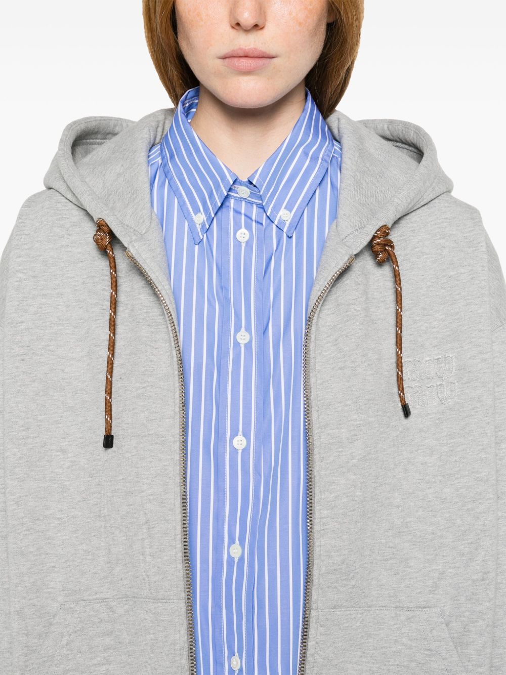 Cheap Miu Miu cotton hoodie Women