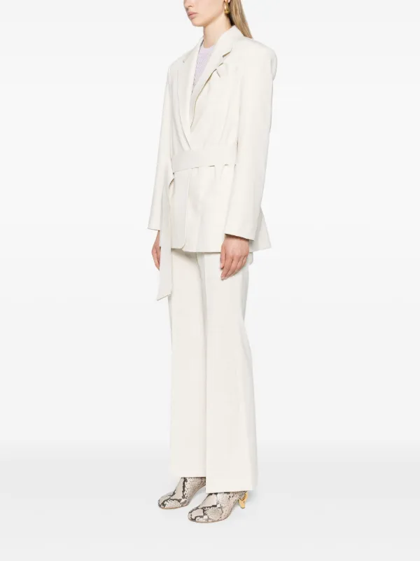 ジャケット CAMILLA AND MARC Sand Stretch Polyester Blend Floris Blazer CAMILLA AND MARC Floris Belted Blazer | Neutrals | FARFETCH AU
