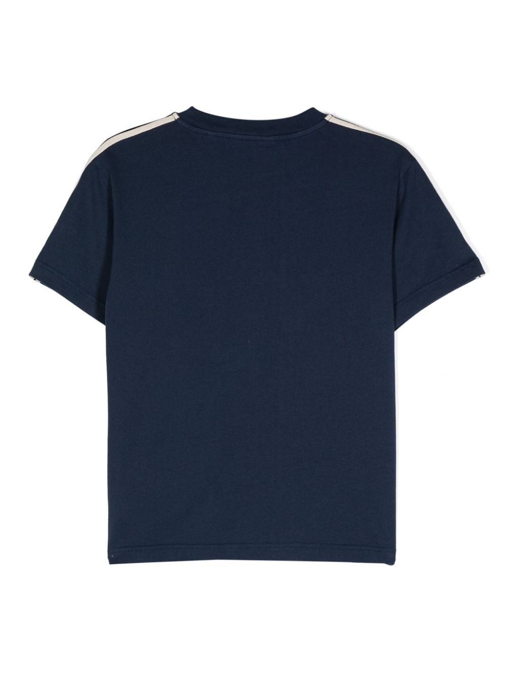 Palm Angels Kids Katoenen T-shirt met logoprint - Blauw