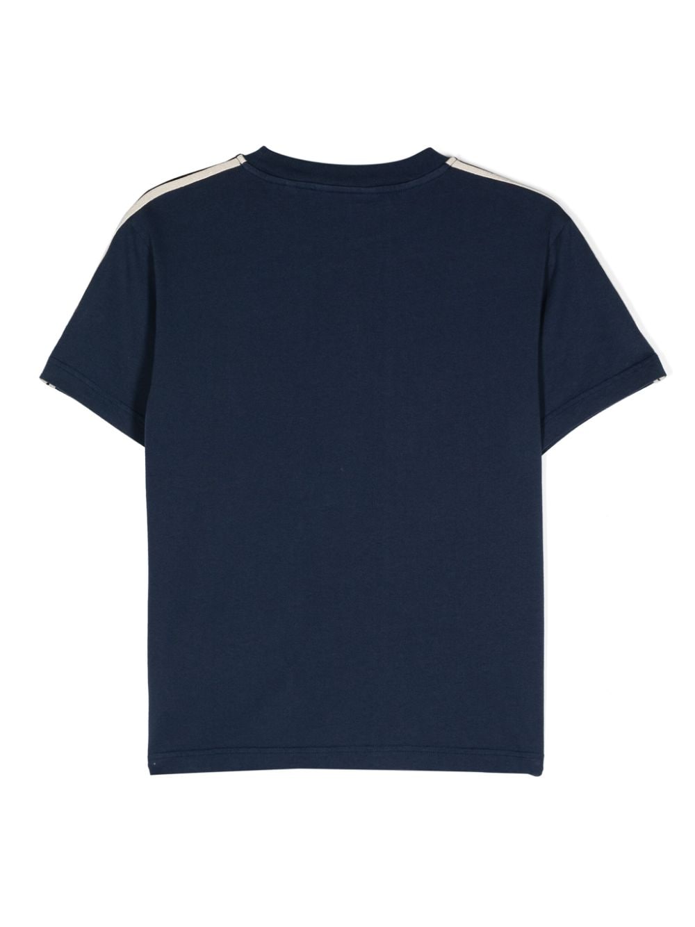 Shop Palm Angels Logo-print Cotton T-shirt In Blue