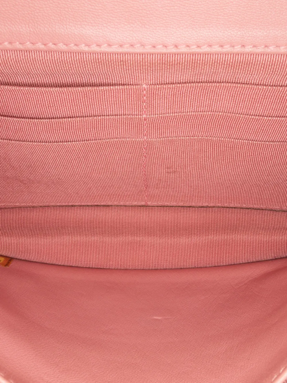 CHANEL PreOwned 20102011 CC Quilted Lambskin Wallet On Chain