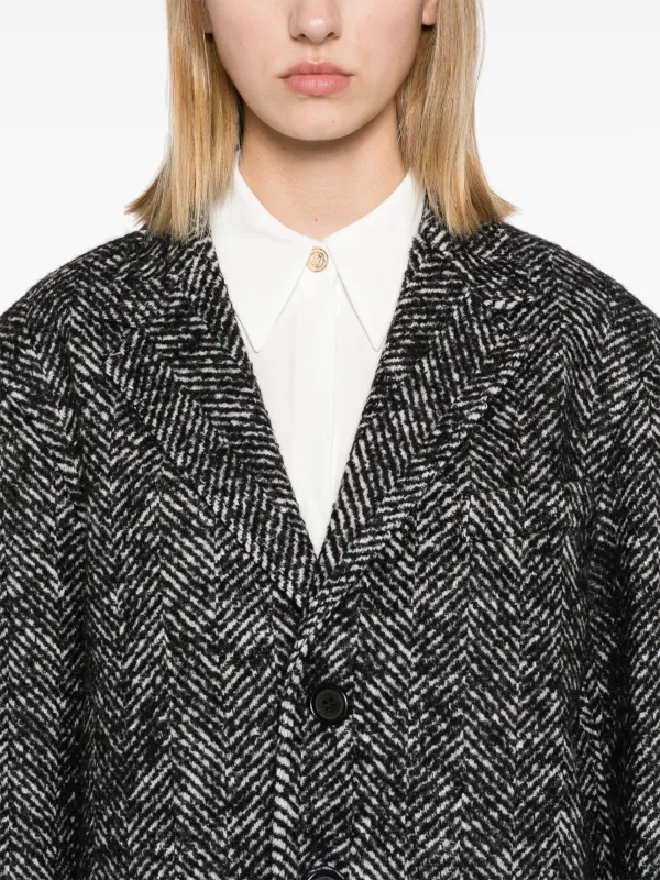 行列のできるレビュー商品、集めました。高評価アイテム DSQUARED2 Herringbone Wool Blend Coat | Black | FARFETCH ジャケット・アウター