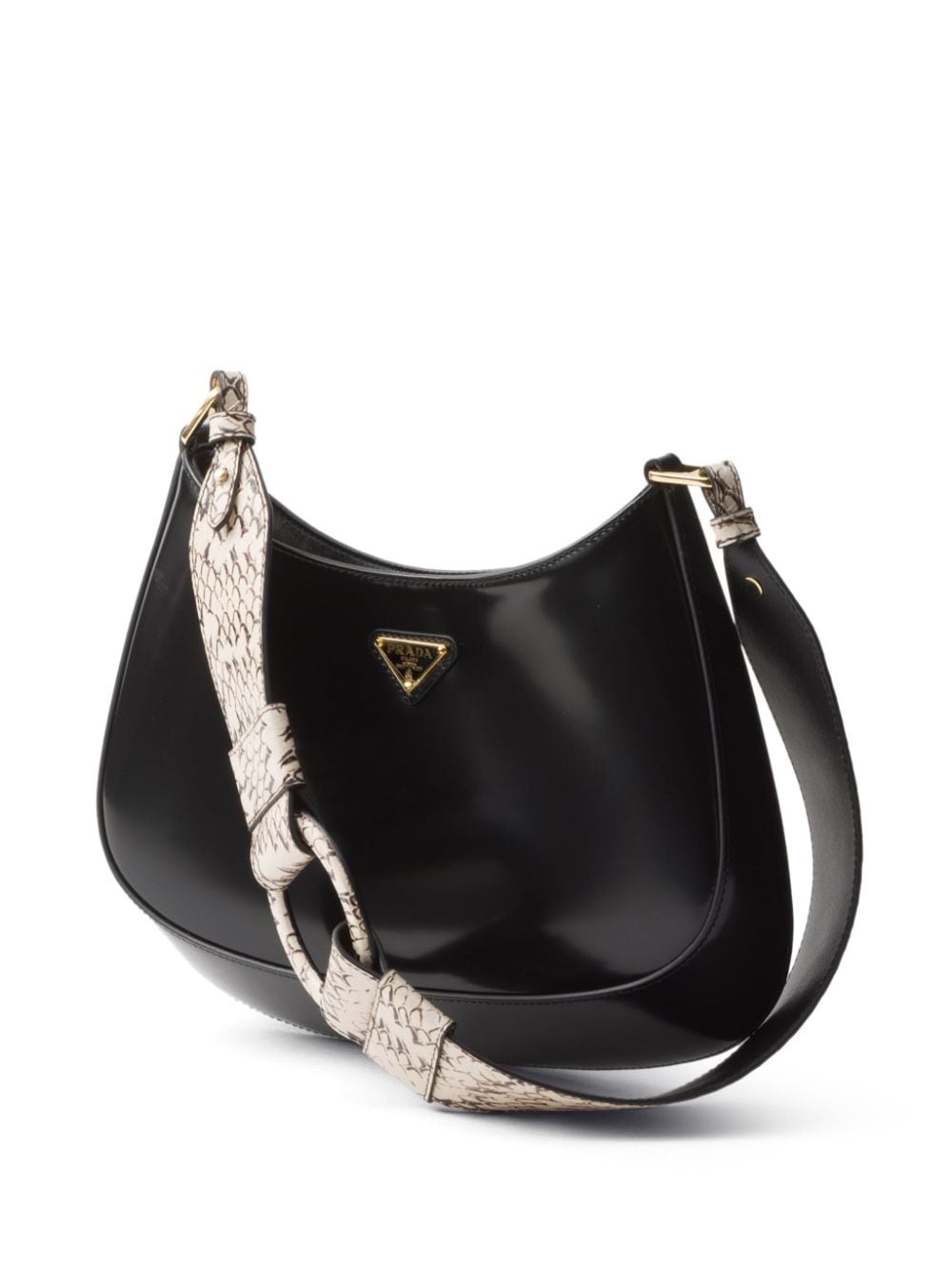 Shop Prada Cleo Shoulder Bag In Black