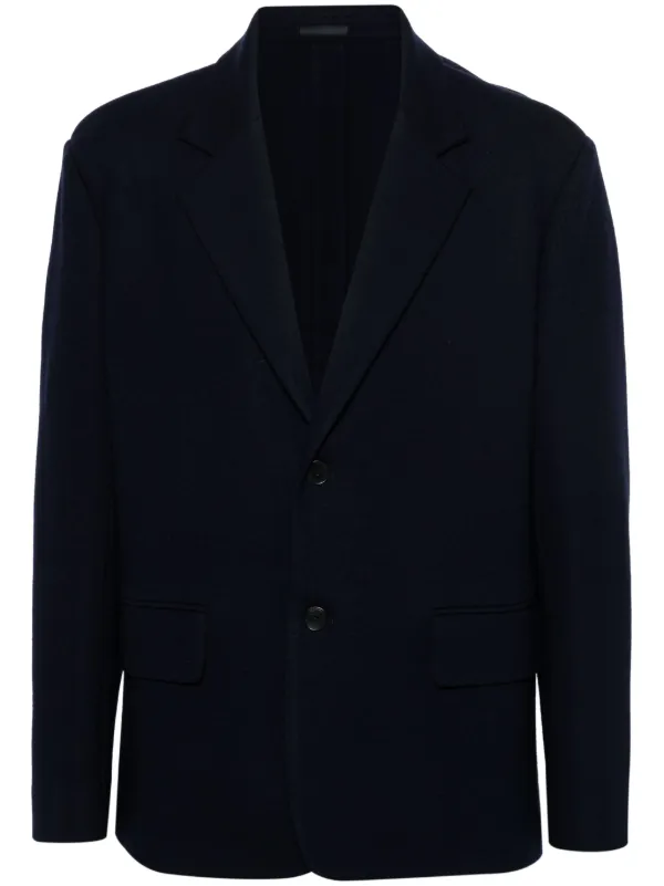 Lanvin Virgin Wool Jacket | Blue | FARFETCH AO