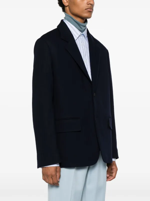 Lanvin Virgin Wool Jacket | Blue | FARFETCH AO