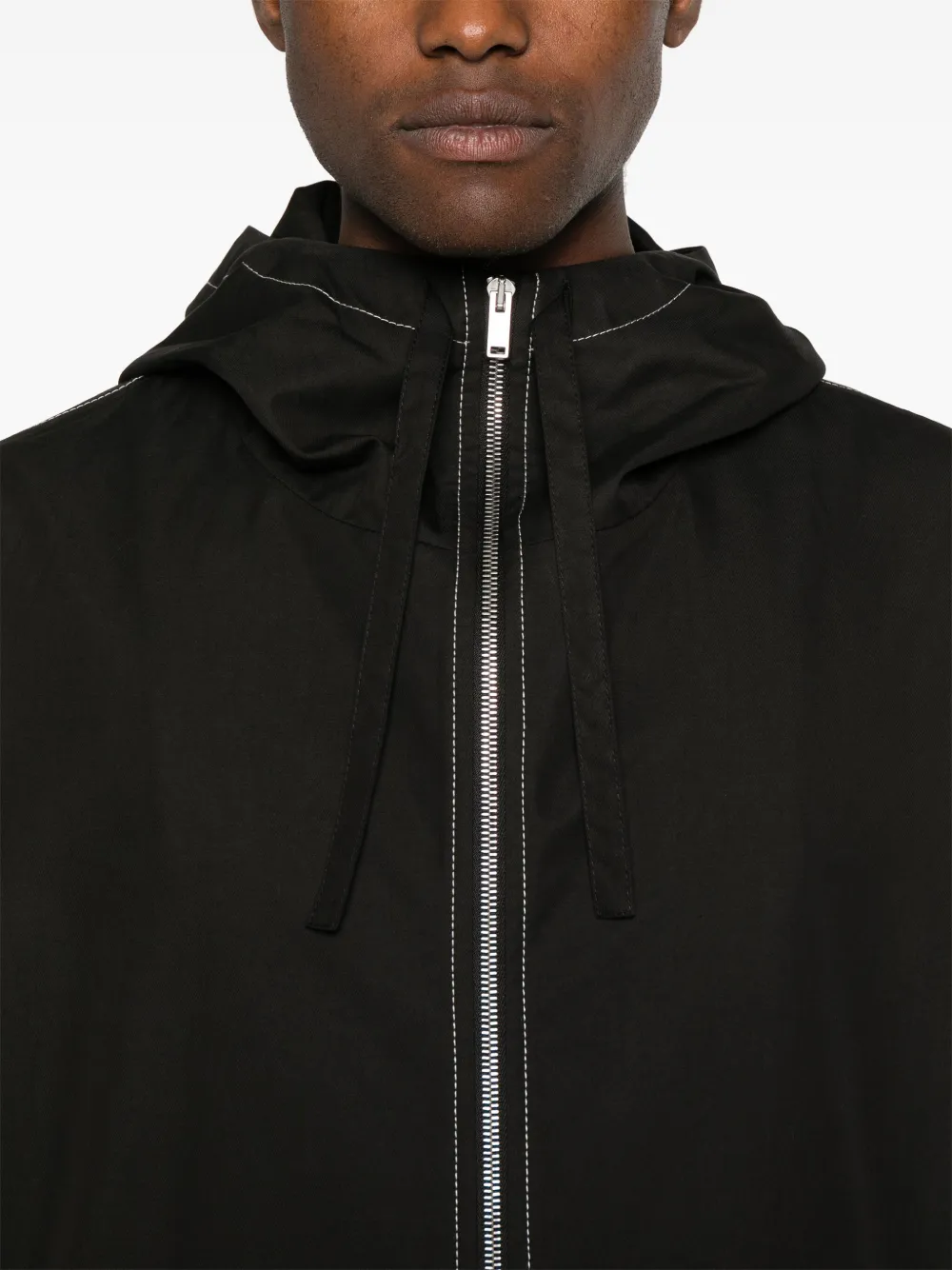 Jil Sander Jack met capuchon Zwart