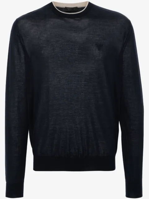 Prada mélange-effect cashmere jumper