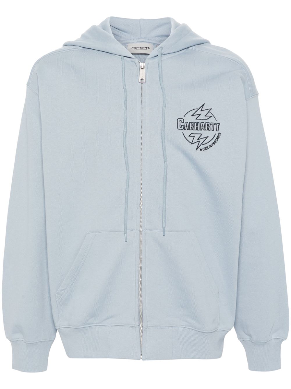 logo-embroidered hoodie