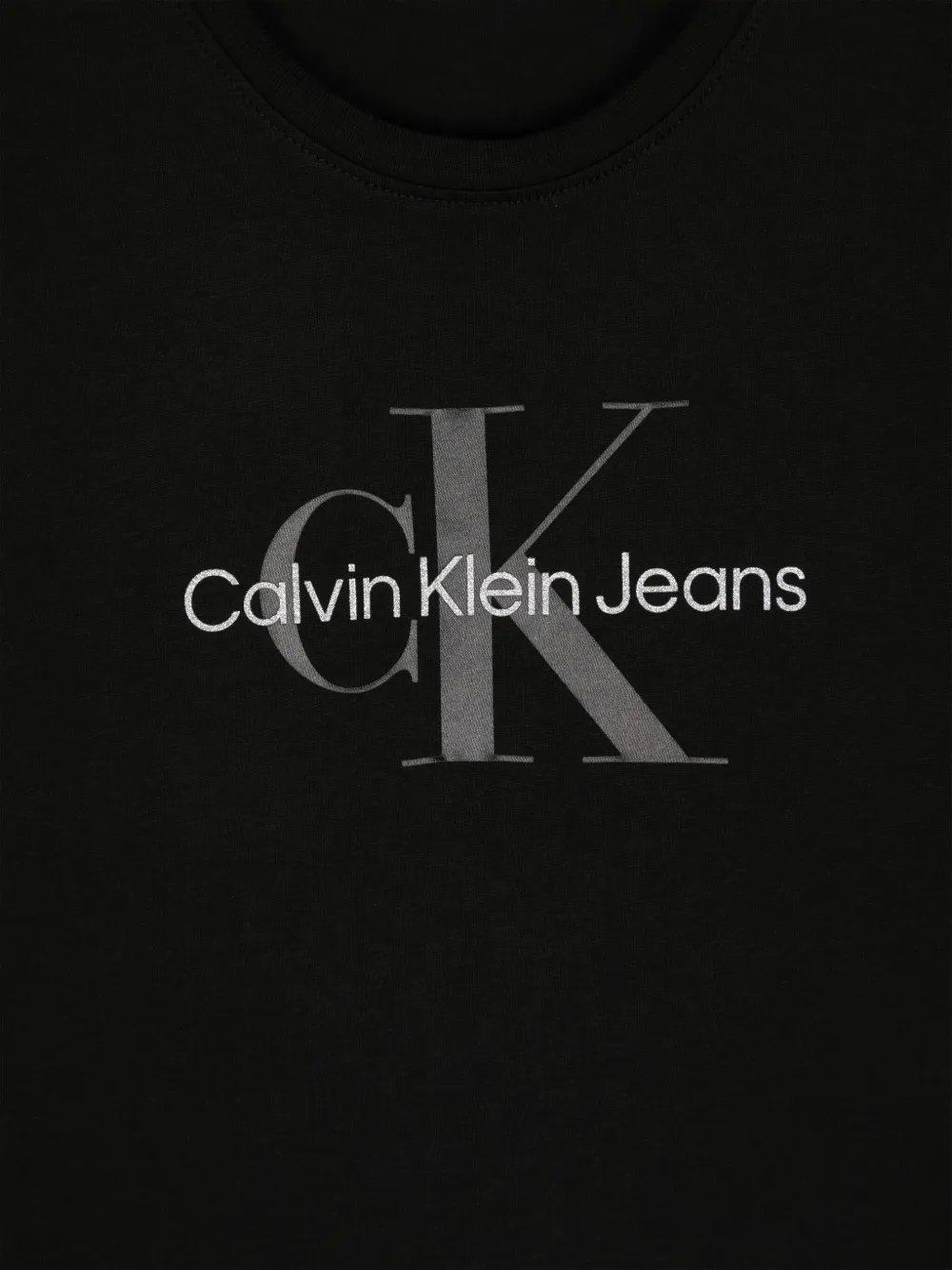 Calvin Klein Kids T-shirt met logoprint Zwart