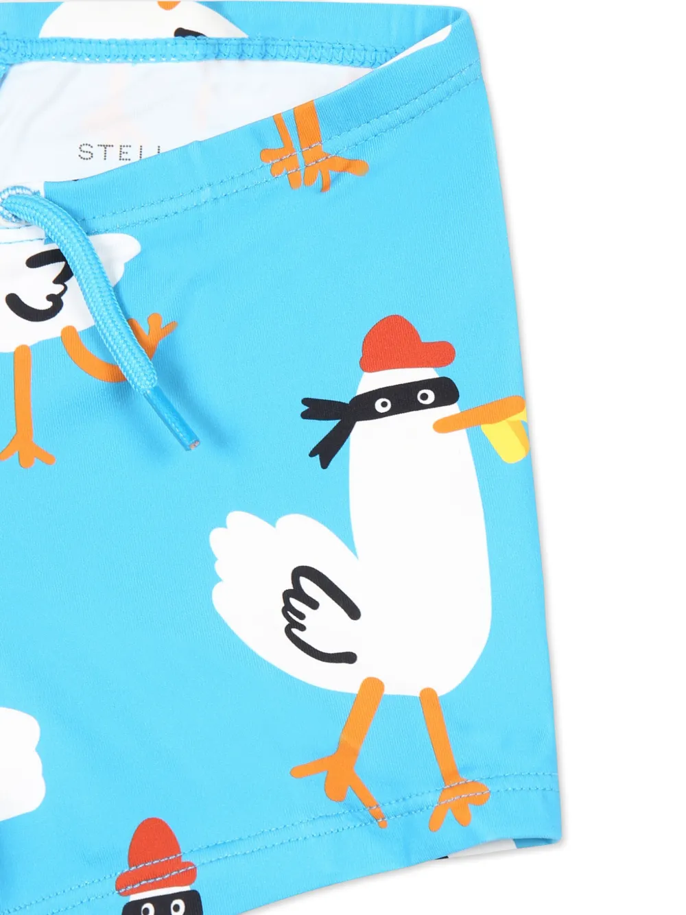 Stella McCartney Kids Seagull Bandit zwembroek Blauw