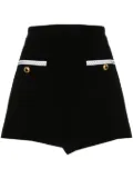 Moschino contrasting-trim shorts - Black