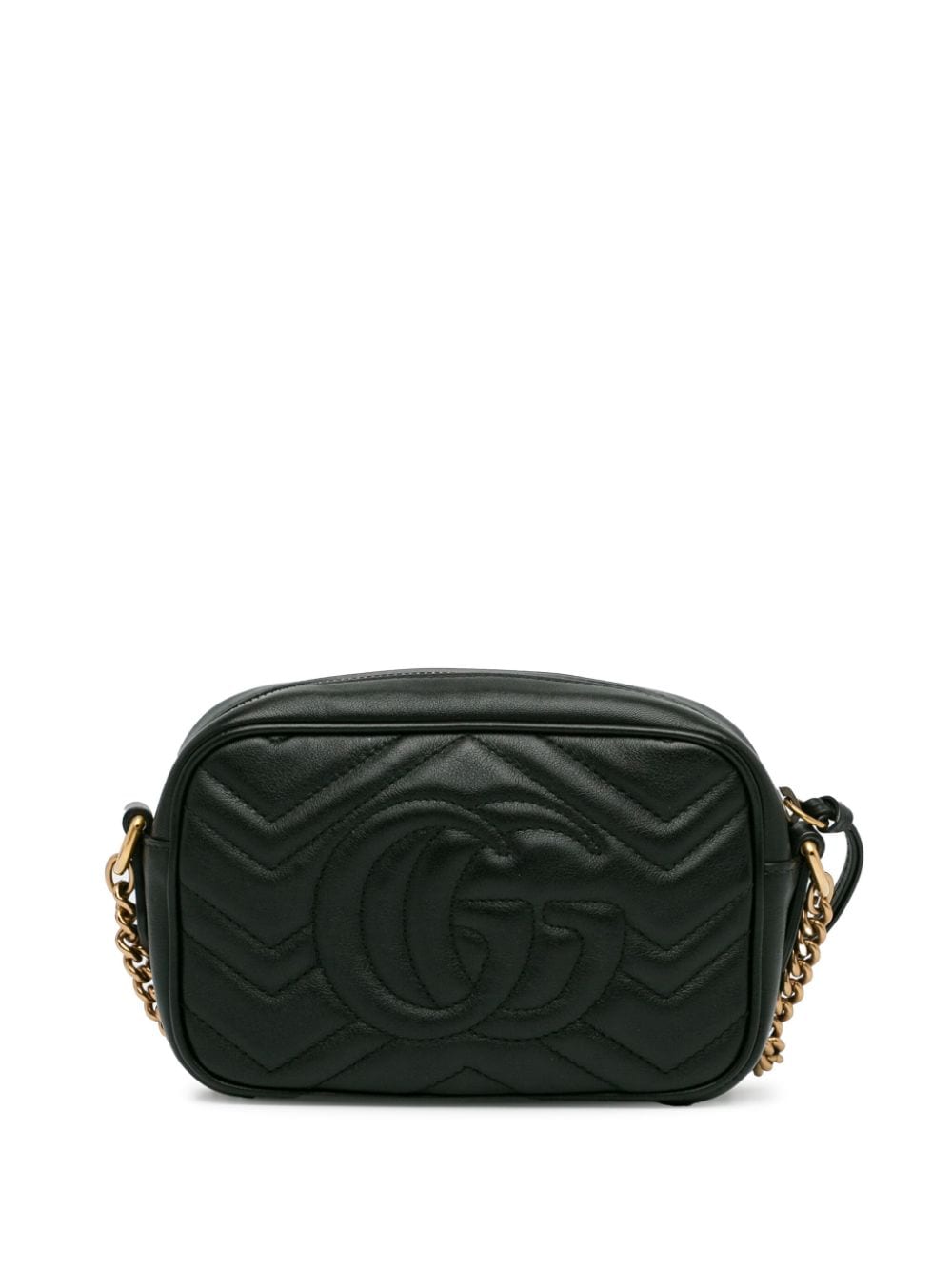 Gucci Pre-Owned 2000-2015 Mini GG Marmont Matelasse crossbody bag - Zwart