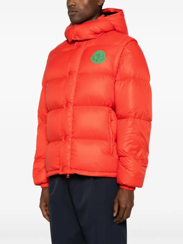 Moncler Cyclone 2 in 1 Padded Jacket Orange FARFETCH HK